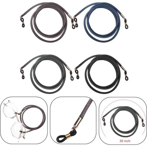 Anti-skid Leather Eyeglass Chains Lanyards Sunglasses Strap Glasses Chains Cord Neck String Holder Lanyards Eyewear Accessories
