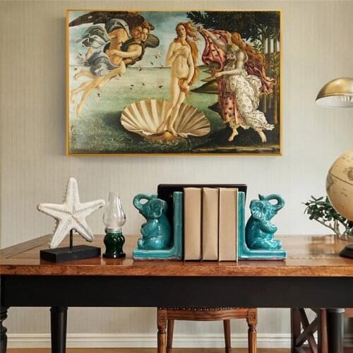 The Birth of Venus. Replicas on Botticelli Canvas. Classical Art Posters and Print Art Pictures on The Wall Cuadro Home Decor