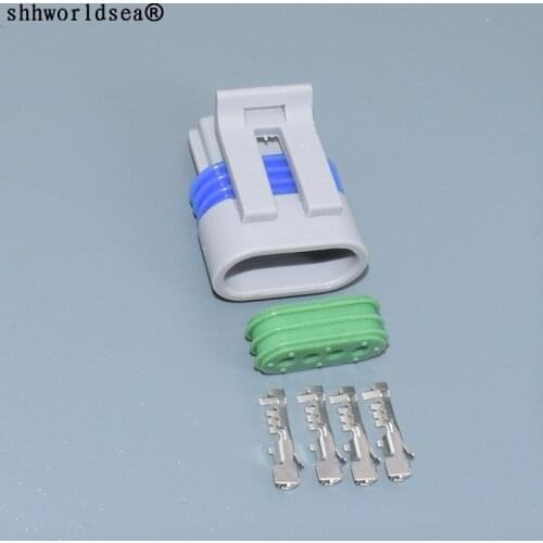 Shhworldsea 1.5mm 4 way Camshaft Position Sensor Connector metripack plug connector Kit case for optispark 93 - 94