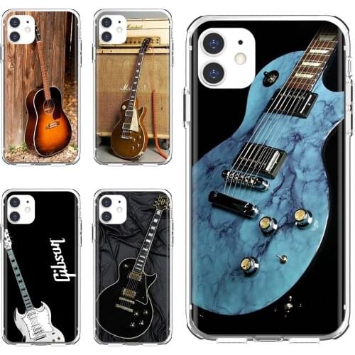 For Xiaomi Redmi 2 S2 3 3S 4 4A 5 5A 5 6 6A 7A 9 9T 9C 9A Pro Pocophone F1 Musical-instruments-Gibson-Guitar TPU Silicone Case