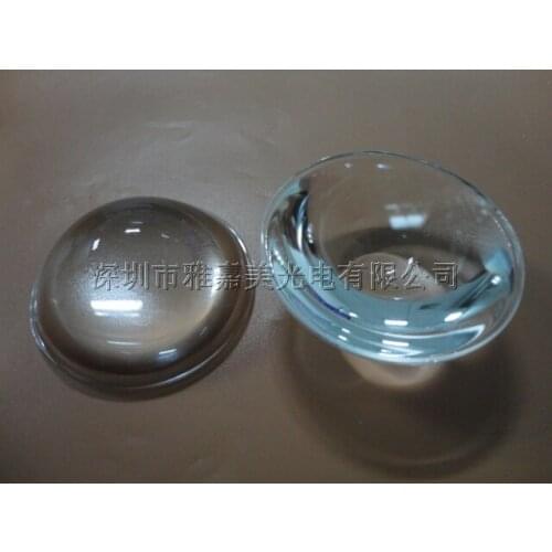 Glass lens diameter 57MM optical plano convex lens ,power LED lenses