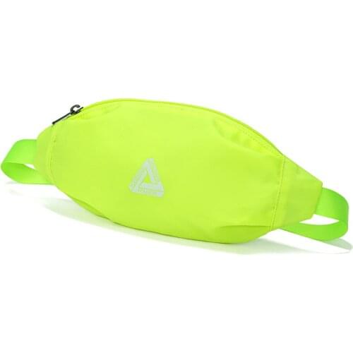 Unisex Sports Small Waist Bags Neon Green Womens Light Casual Mobile Phone Bag Fashion Chest Pack Mens Running Cycling Pouch