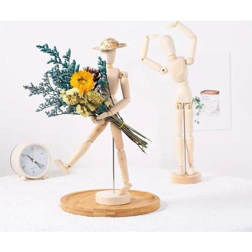 Ins Dried Flower Decoration Bouquet Puppet Joint People Hug Flower Living Room Home Desk Decoration Decoration Photography Props