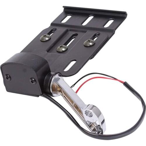 Motorcycle Telescopic Folding Led Light Side Mount License Plate Holder for Dyna Sportster 883 1200 Xl 07-16