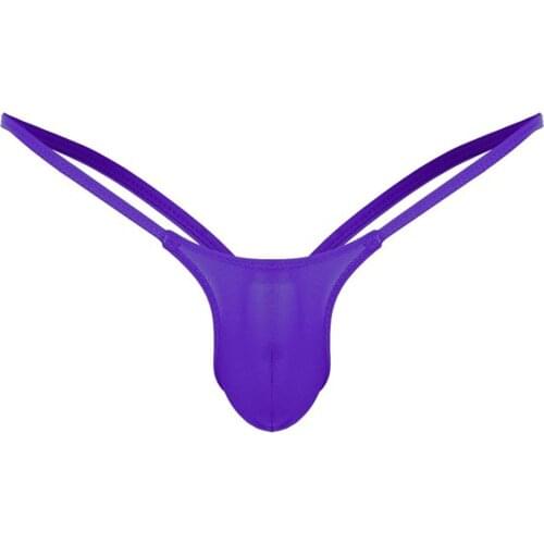 Open Back Mens Underpants Low Rise Briefs G-string Thong Underwear Solid Color Mens Sexy Thong Male Underwear Трусы Мужские L4