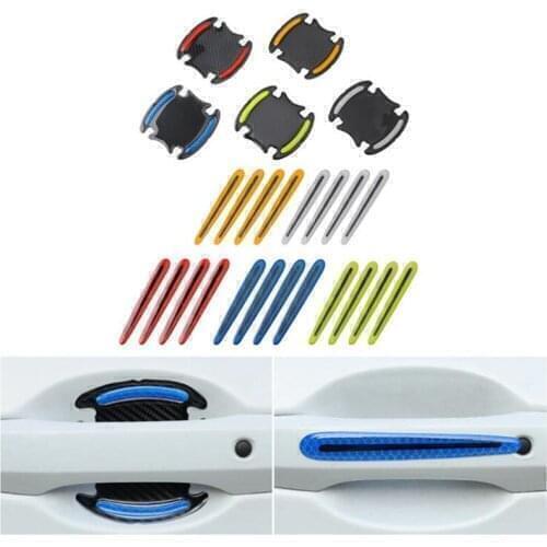 Universal Car Door Handle Cover Protector Stickers For SUZUKI ALTO Apv Baleno CARRY Cultus Forenza Jimny Liana S-Cross Swift