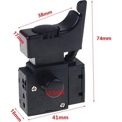 1PC Electric Hand Drill Speed-control Switch Reversible Variable Speed Stepless Speed Change 250V 6A FA2-6/1BEK