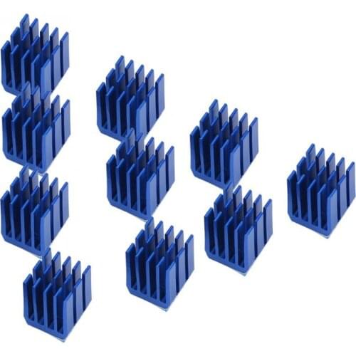10pcs/Lot Stepper Driver Heatsink Aluminum Cooler Motor Driver Heatsink Electronic Heat Sink Cooling Fins Cooler for Printer