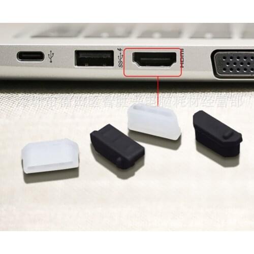 10PCS HDMI Female Protective Cover Silica Gel Covers Dust Cap
