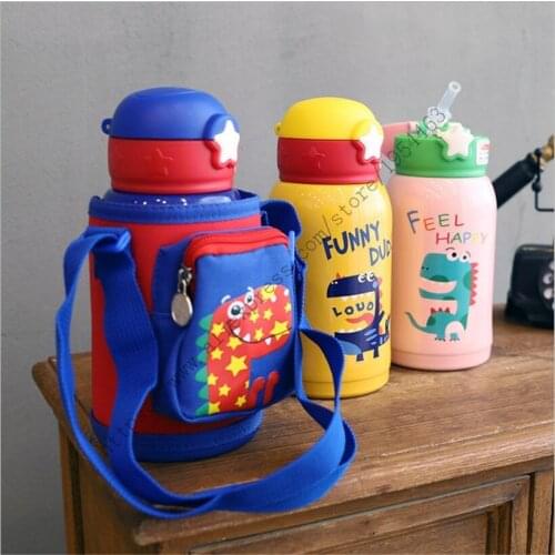 500ml sucking water cup 316 Stainless Steel Children Kids Vaccum cup Insulated Vacuum Flask thermos Bottle Keep Cold & Hot