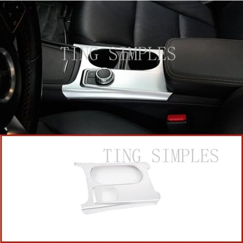 ABS Chrome Cup Holder Cover Trim For Mercedes Benz A/GLA/CLA Class C117 W176 X156 2012-2018 AMG Car Accessory LHD & RHD