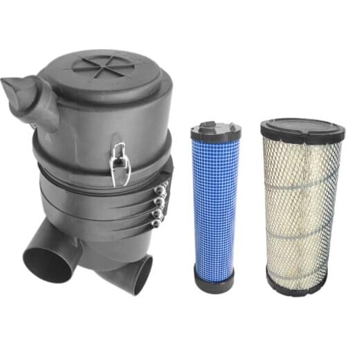 Excavator accessories For Kobelco SK135SR SK115SR Air filter housing assembly rear cover air filter element kit combination