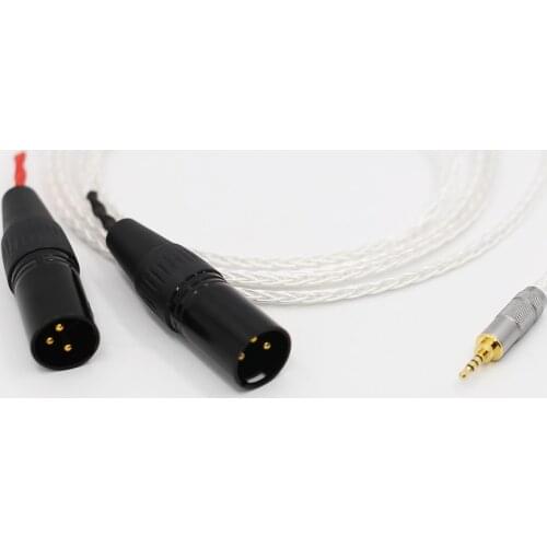 Audiocrast HIFI Hi End 2.5mm TRRS Balanced Male to 2 XLR Male Cable, for Astell&Kern AK100II, AK120II, AK240, AK380, AK320, DP-X