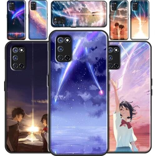 Your Name Meteor Shower Case For OPPO A15 A91 A83 A3S A5S A1K A52 A72 A5 A9 A31 A53 2020 Find X3 Pro F5 F7 Cover