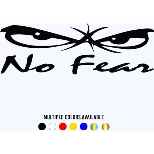 CK20112# no fear funny vinyl car sticker reflective waterproof car decal stickers on car truck bumper rear window