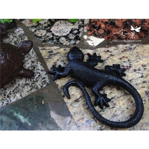 Home garden grocery Zakka Garden Ivy ornamental cast iron house lizard adornment statues Home wedding decoration dies