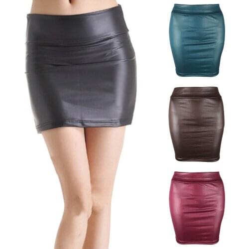 Женские кожаные юбки Faroonee China At AliExpress