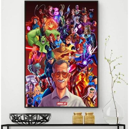 Disney Avengers Poster and Print Canvas Painting Wall Art Picture for Living Marvel Avengers Room Decoration Bedroom Room Decor