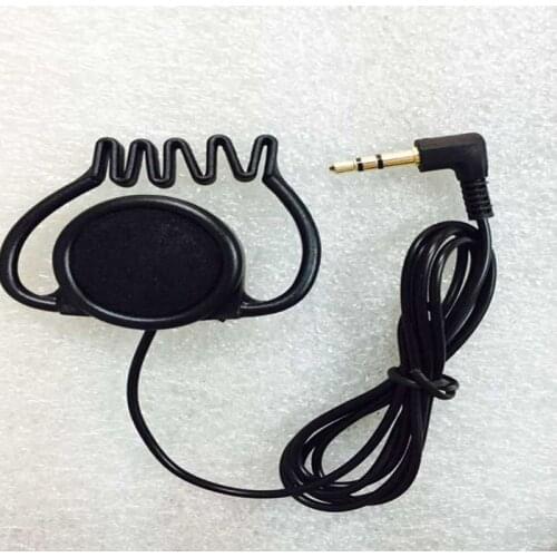 Linhuipad 3.5mm Stereo Hook earpiece single side earphone headset for tour guide system two way radios