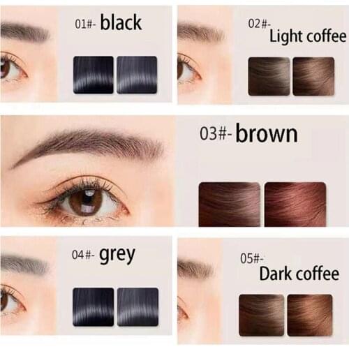 Small gold nugget eyebrow pencil five-color long lasting waterproof and sweatproof super fine triangle eyebrow pencil