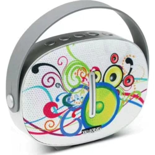 W-King Mini Portable Bluetooth Speaker Wireless Subwoofer with FM Radio TF Card Play Phone Call Handsfree T6