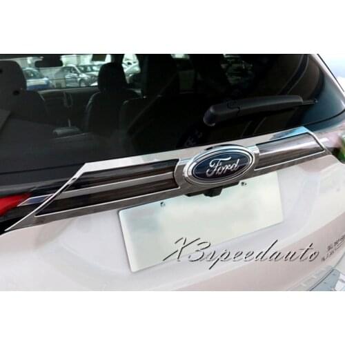 Free Shipping Chromed Rear Trunk Lid Cover Trim For Ford Edge 2015 2016 2017