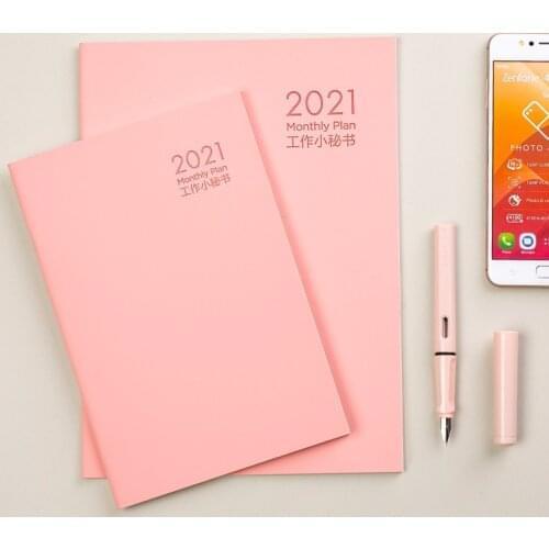 Kawaii 2021 2022 Planner Organizer A5 Notebook Agenda Daily Weekly Schedule Monthly School Office Supplies Journals Stationery