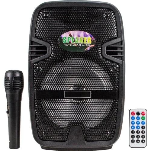 Karaoke With Microphone Portable Radio Led Karaoke Music System with Bluetooth HT-86A Aux Big Speaker Large