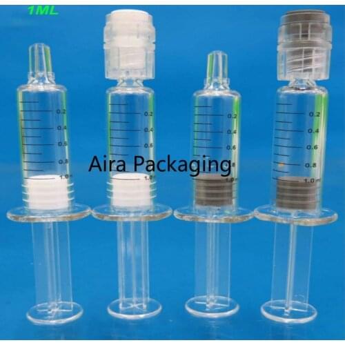 1ML50/100/200pcs Empty Cosmetic Syringe with Scale Disposable Eye Cream/Essence Tube Hyaluronic Acid/Collagen Cosmetic Container