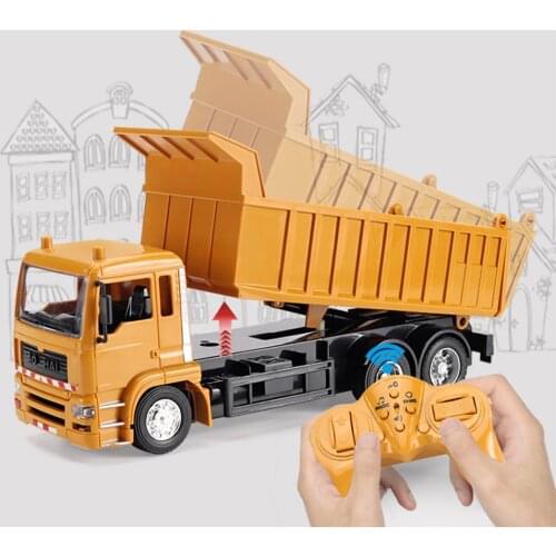 Rc Engineering Truck Remote Control Super Power Dump Car Model Childrens Toys Boys Birthday Xmas Gifts Electric Loader Car