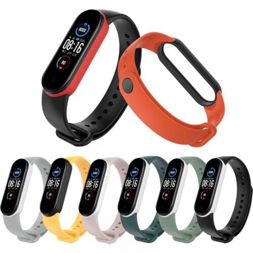 Wrist Strap for Mi band 6 Bracelet Sport Silicone Wristband for Xiaomi Mi Band 5 Watch Accessories Correa Belt for Mi Band 5 NFC