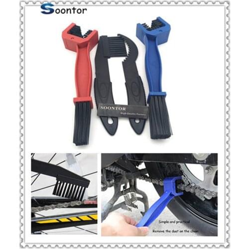 Motorcycle bike Chain Gear Cleaner Brush Tools For Kawasaki ZZR600 Z900 Z650 VERSYS 1000 VULCAN S 650cc Z750 Z750S
