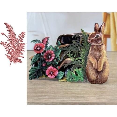 Twisted Ferns Die Metal Cutting Die Scrapbook Embossed Paper Card Album Craft Template Cut Die Stencils New for 2021 Arrive