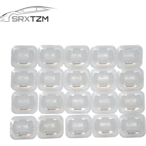 SRXTZM 20x Interior Trim Moulding Clip Door Retainer For BMW E46 E90 E91 X5 Door Lateral Trim Grommet With Metal Insert Plastic