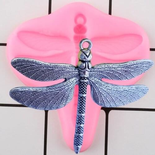 Dragonfly Silicone Molds Cupcake Topper Fondant Cake Decorating Tools Jewelry Polymer Clay Mold Candy Chocolate Gumpaste Moulds