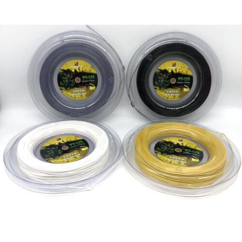 POWERTI 1.25mm Tennis String SPINOX POLY Flexibility Durable Control Training Tennis Racket String 200m one reel