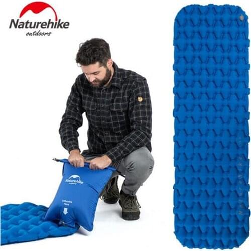 Naturehike Outdoor Camping Mat Inflatable Bag Inflatable Mattress Ultralight Tent Sleeping Pad Portable Camp Moisture-proof Pad
