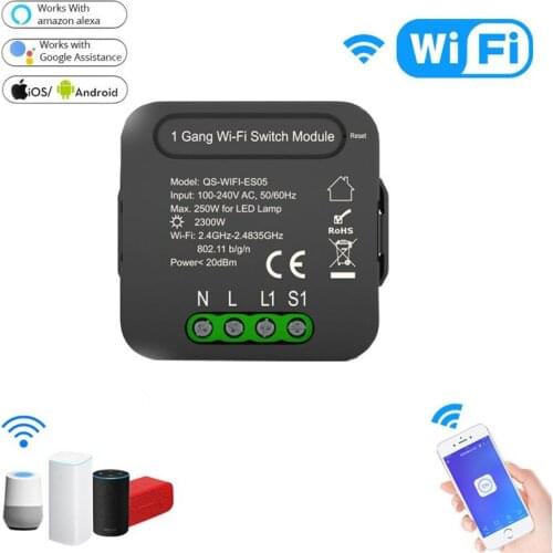 Smart Life New WIFI On-off Device Smart Switch 1 Gang Module Power Metering Timer Voice Control Works With Alexa Google Home