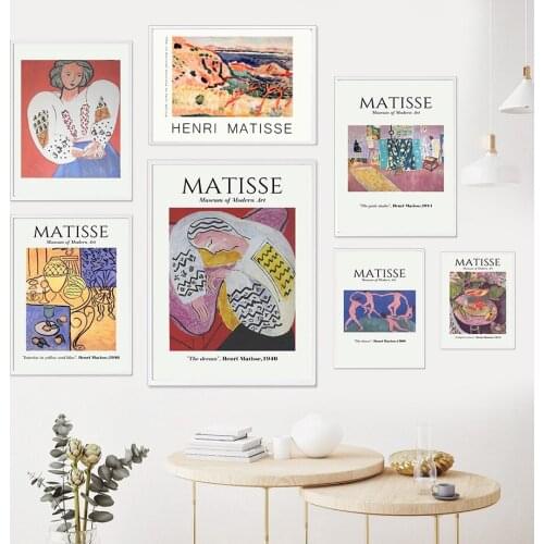 Henri Matisse Colorful Woman Dance Dream Wall Art Canvas Painting Nordic Posters And Prints Decor Pictures For Living Room Mural