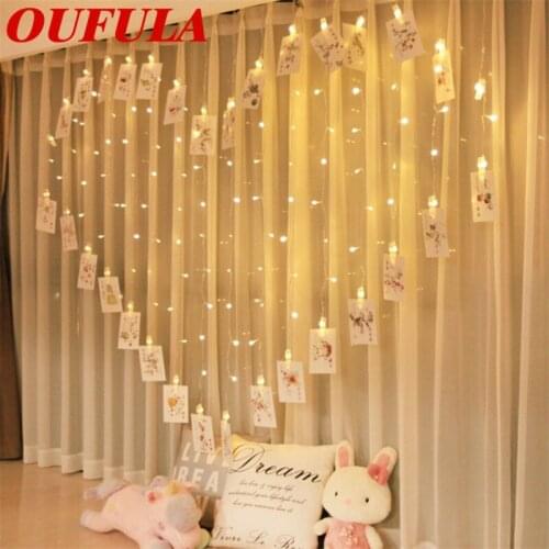 WPD LED Lights String Color Romantic Curtain Lights Wedding Lights Background Love