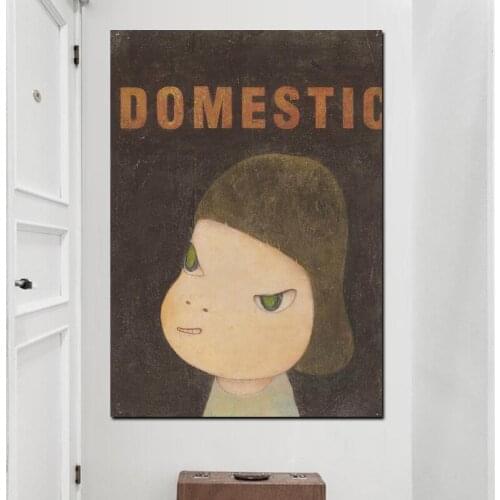 Janpanese Painter Nara YoshitomoSleepwalking Painting Hand Made On Canvas Graffiti Art Oil Painting For Kids Wall Decoration