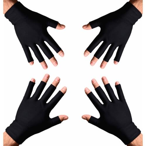 1 Pair Compression Fingerless Arthritis Gloves Wrist Support Joint Pain Relief Hand Brace Men Women Therapy Wristband