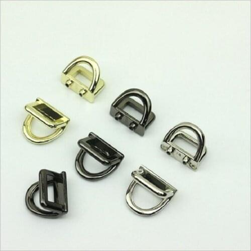 10pcs/lot luggage hardware accessories backpack with screws on both sides of the double ring hanging buckle chain ring