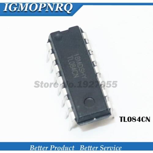 10pcs/ TL084CN DIP-14 TL084C 084CN JFET-INPUT OPERATIONAL AMPLIFIERS DIP14 new