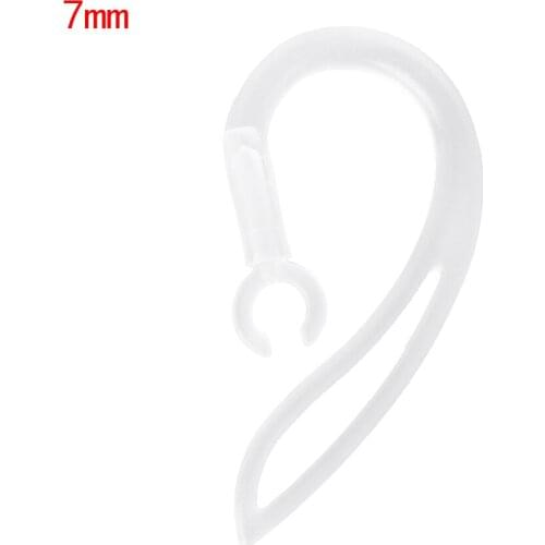 100% Brand New and High Quality 7mm Bluetooth Earphones Transparent Soft Silicone Ear Hook Loop Clip Headset