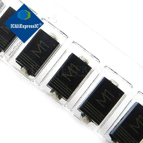 100PCS IN4001 SMA M1 DIODE 1N4001 SMD 1A 50V Rectifier Diode New original In Stock