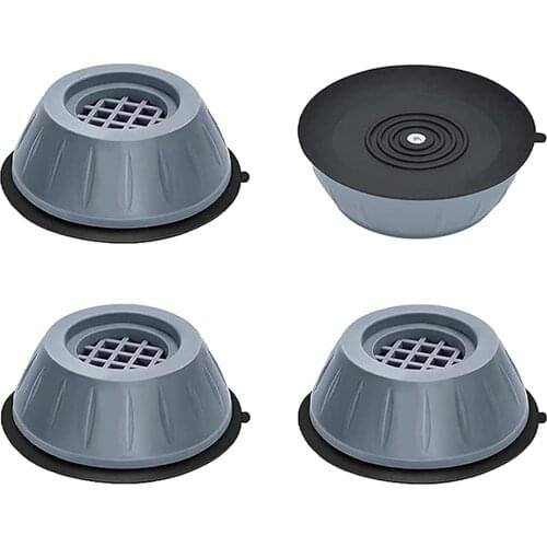 4Pcs/set Anti Vibration Washer Foot Pad Washing Machine Rubber Non-Slip Gasket Bathroom Kitchen Furniture Fridge Heighten Feet