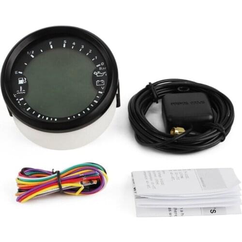 GPS digital tachometer, oil level gauge and oil pressure gauge for automobile and ship