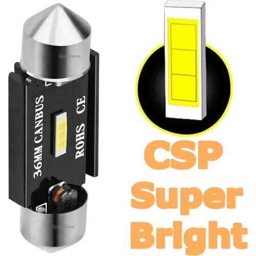 Festoon 31mm 36mm 39mm 41mm LED Bulb C5W C10W Super Bright CSP LED Car Dome Light Auto Interior Reading Lamp Licence Plate Light