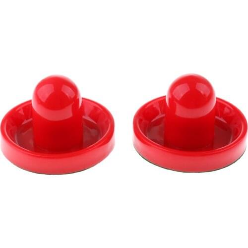 Set of 2 Air Hockey Felt Pushers - Red / Black / Blue - 95mm / 77mm / 60mm